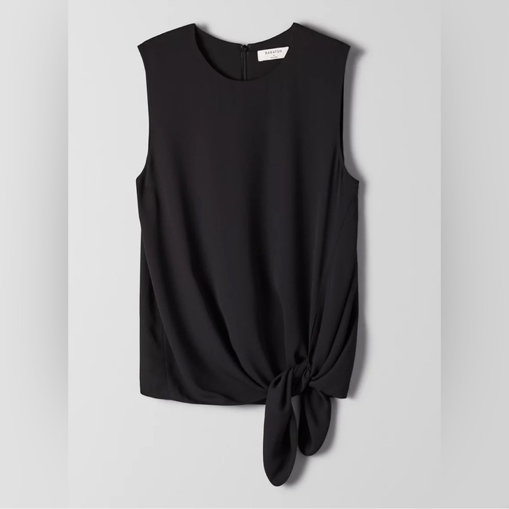 Aritzia Babaton Hopkins Blouse Top - Black (S)
